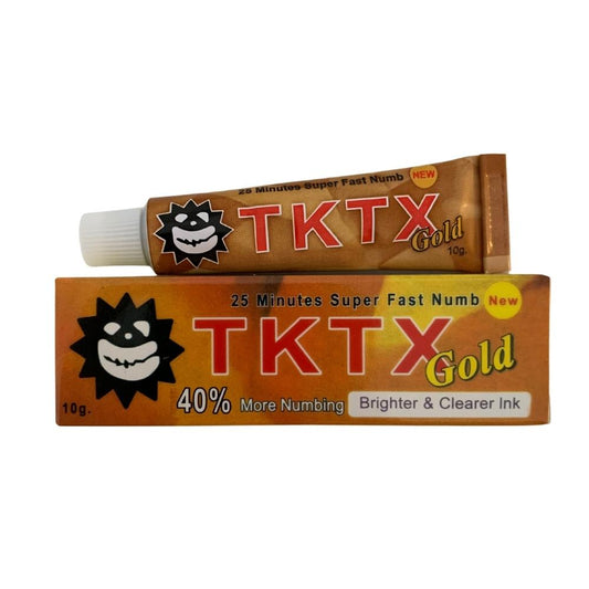 tktx tattoo numbing cream gold set